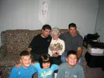 Jim, Nana & Richard (back row l-r) and James, Rachel & Richard, III (in Grandchildren)